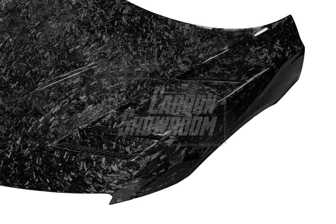 Audi R8 Gen 2 2017 2018 2019 2020 2021 2022 2023 with Aftermarket Parts - AE Style Hood Bonnet Double-sided Carbon Fiber / Partial Carbon Fiber from ArmorExtend