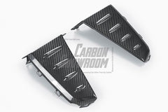 BMW X7 xDrive40i (With M-Package Bumper) M60i ALPINA XB7 LCI G07 2023-ON with Aftermarket Parts - Headlight Valance Trim Pre-preg Carbon Fiber from TAKD Carbon