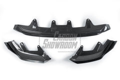 BMW 5 Series 530 540 (with M-package bumper, does not fit base model) & i5 e/x Drive40 (with M-package bumper, does not fit base model) M60 G60 G61 2024-ON with Aftermarket Parts - V1 Style Front Lip Pre-preg Carbon Fiber from TAKD Carbon