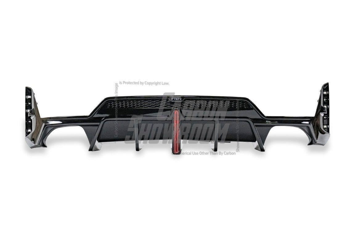 VTEN ABS Gloss Black Rear Diffuser & Canards for BMW 3 Series G20 330i M340i 2023-ON LCI - Performance SpeedShop
