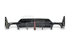 VTEN ABS Gloss Black Rear Diffuser & Canards for BMW 3 Series G20 330i M340i 2023-ON LCI - Performance SpeedShop