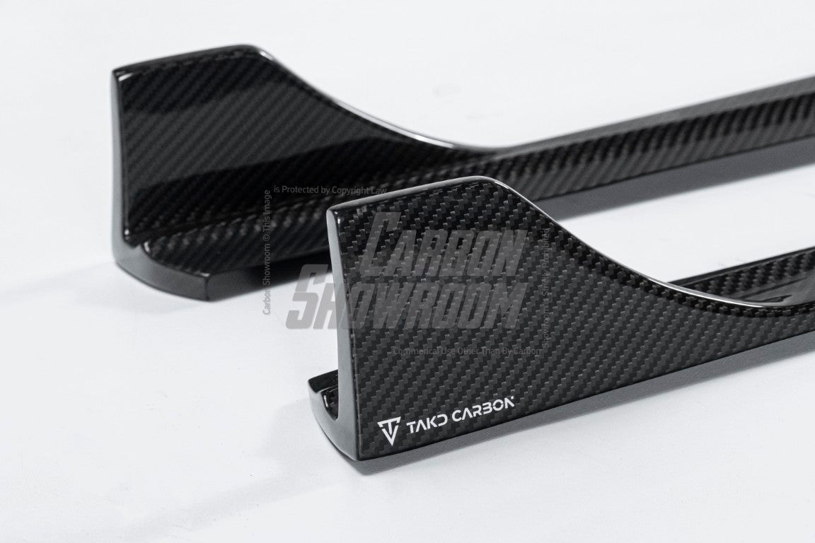 TAKD Carbon Carbon Fiber Side Skirts Ver.1 for BMW 3 Series G20 330i M340i 2019-ON - Performance SpeedShop