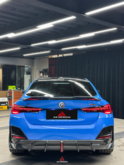 BMW I4 M50 / e Drive 40 G26 2022-ON & 4 Series Gran Coupe M440i 430i  G26 2022-ON (with M-package bumper, does not fit base model) with Aftermarket Parts - AE Style Rear Diffuser & Canards Carbon Fiber from ArmorExtend