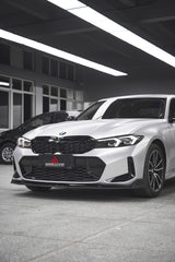 BMW 3 Series 330i (With M-Package Bumper, does not fit base model) M340i LCI G20 G21 2023 2024 with Aftermarket Parts - Plustic Style Front Lip ABS from?ArmorExtend