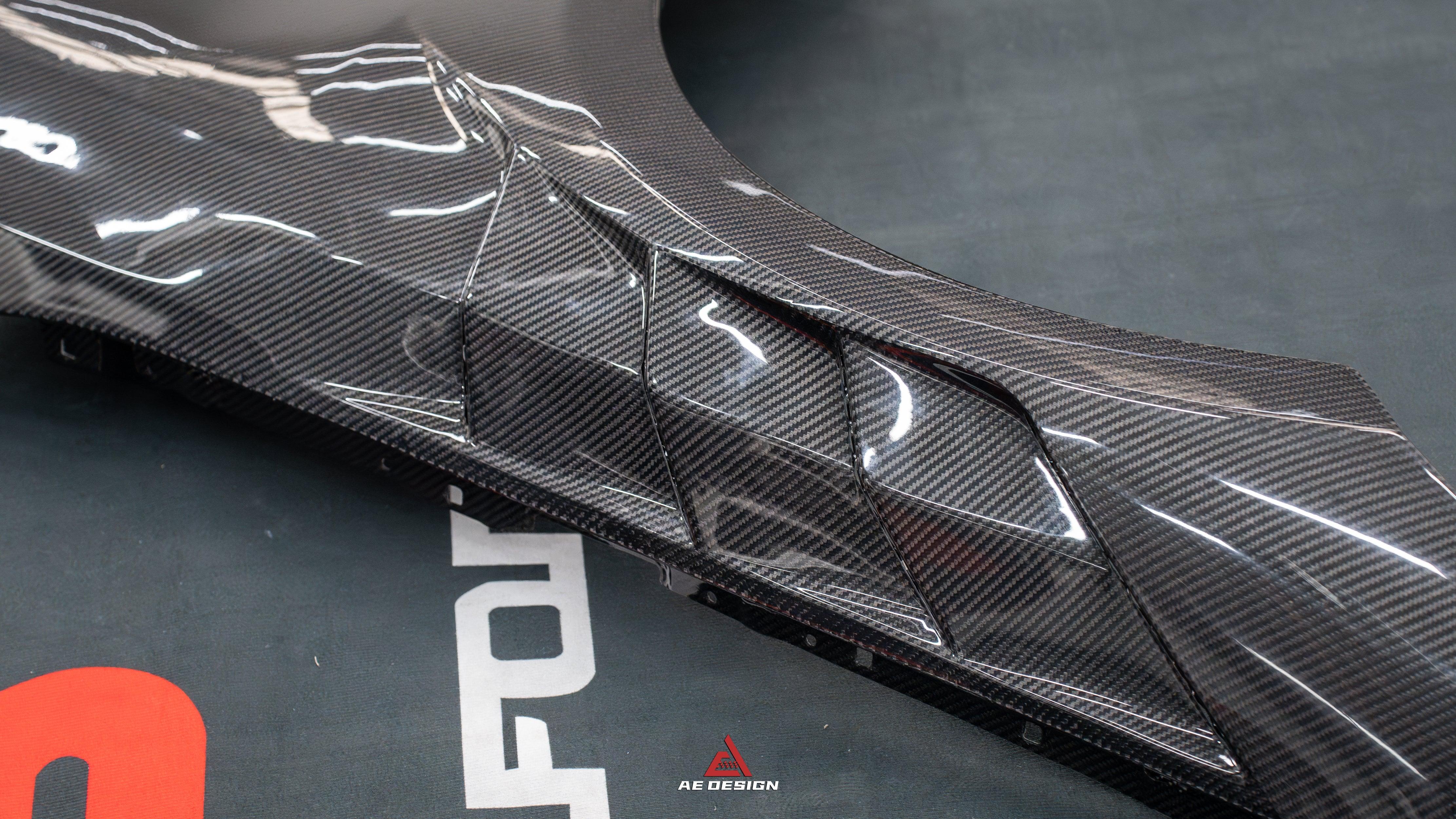 BMW M2 & M2C G87 2023 2024?with Aftermarket Parts - AE Style Front Fenders Carbon Fiber from ArmorExtend