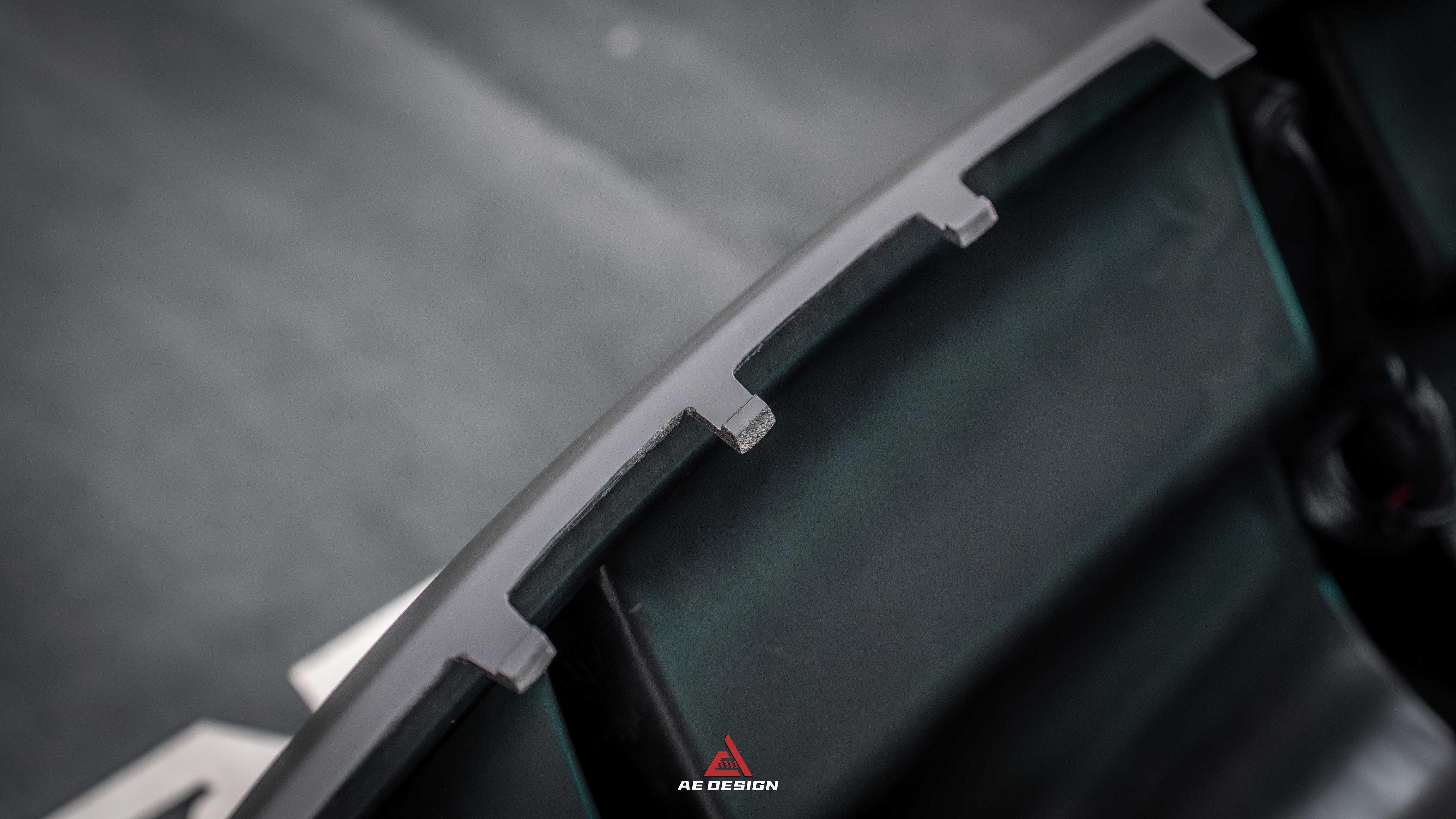 Tesla Model Y 2021 2022 2023 2024 with Aftermarket Parts - Plustic Style?Rear Diffuser ABS from ?ArmorExtend