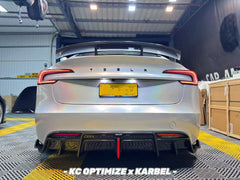 Karbel Pre-preg Carbon Fiber V1 GT Rear Wing for Tesla Model 3 Highland / P 2024-ON