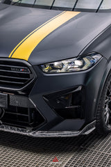 BMW X5M X5MC F95 & X6M X6MC F96 2024-ON (LCI) With Aftermarket Parts - AE Style Front Lip Carbon Fiber?from ArmorExtend