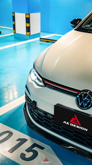 Volkswagen GTI & R-line MK8 2022 2023 2024 with Aftermarket Parts - AE Style Front Lip?Carbon Fiber?from ArmorExtend