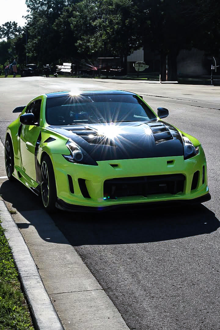 Nissan 370Z Sport Touring Base Fairlady Z Z34 Pre-Facelift 2009 2010 2011 &amp; 370Z Sport Touring Base Fairlady Z Z34 Facelift 2012 2013 2014 2015 2016 2017 2018 2019 2020 &amp; Nismo V1 2009 2010 2011 &amp; Nismo V2 2012 2013 2014 2015 2016 2017 2018 2019 2020 with Aftermarket Parts - VRSA2 Style Front Bumper &amp; Lip Carbon Fiber from EPR USA