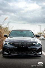 BMW 3 Series 330i (With M-Package Bumper, does not fit base model) M340i LCI G20 G21 2023 2024 with Aftermarket Parts - Plustic Style Front Lip ABS from?ArmorExtend