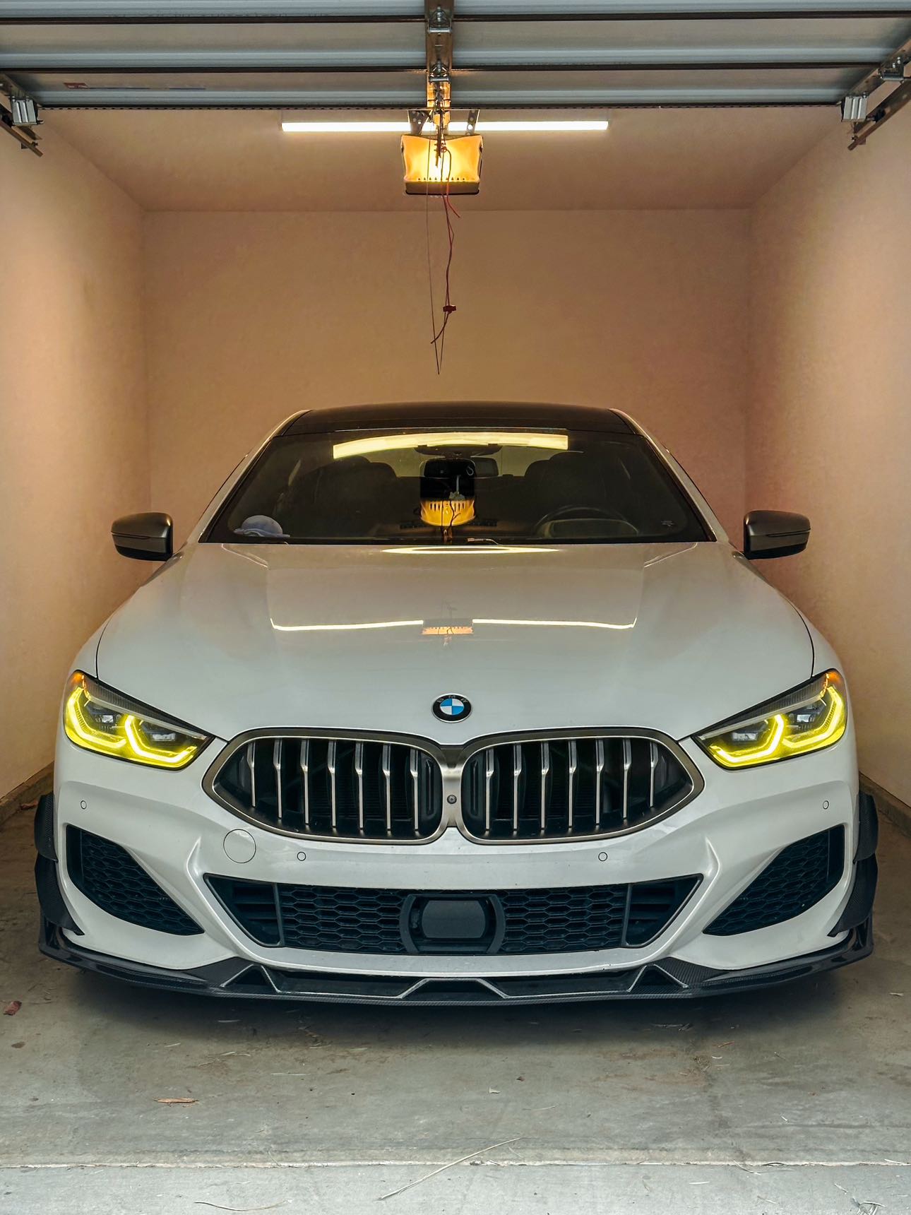 BMW 8 Series M850i 840i (With M-Package Bumper) G14 G15 G16 2018 2019 2020 2021 2022 2023 2024 with Aftermarket Parts - AE Style Front Canards Carbon Fiber from ArmorExtend 
