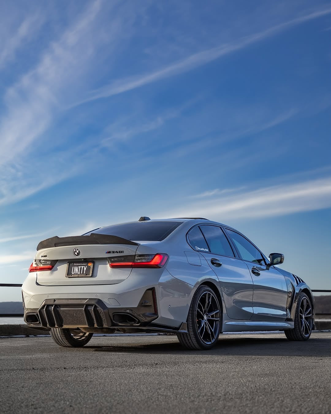 Future Design FD V1 Carbon Fiber Rear Diffuser for BMW G20 / G21 3 Series M340i 330i 2023-ON LCI - Performance SpeedShop