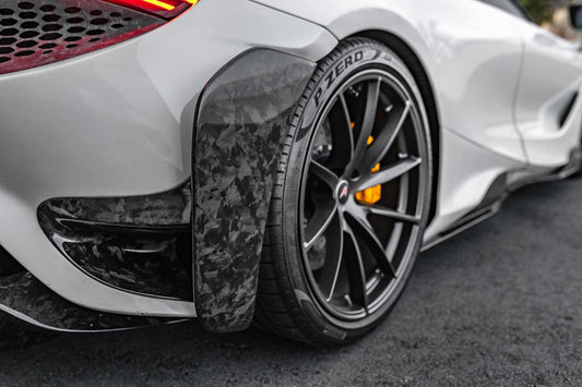 McLaren 720S 2018 2019 2020 2021 2022 2023 with Aftermarket Parts - 765LT Rear Bumper Set Conversion Kit Pre-preg Carbon Fiber / FRP from Aero Republic