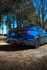 Audi S5 A5 (with s-line bumper, does not base model) B9.5 2020 2021 2022 2023 2024 with Aftermarket Parts - Rear Diffuser Pre-preg Carbon Fiber from Karbel Carbon