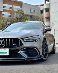 Mercedes Benz CLA45 (Does not fit CLA45s) C118 2020 2021 2022 2023 2024 with Aftermarket Parts - V1 Style Front Lip Pre-preg Carbon Fiber from TAKD Carbon