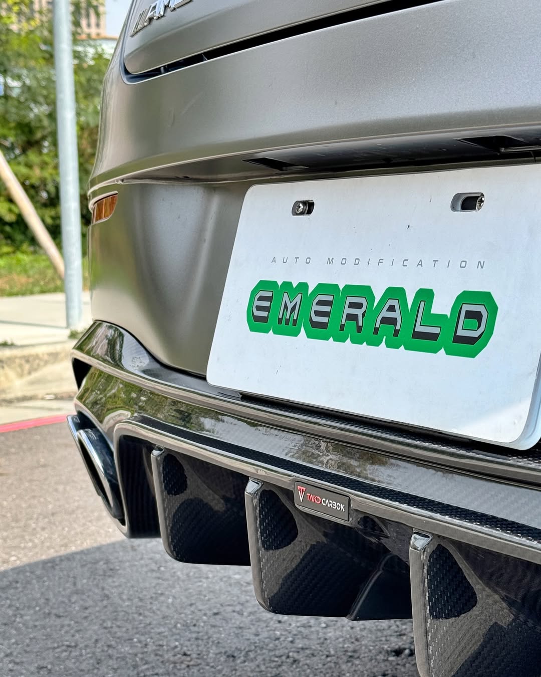 Mercedes Benz CLA-Class CLA45 CLA45S CLA250 (with sport-package bumper, does not fit base model) C118 2020-ON with Aftermarket Parts - Rear Diffuser Pre-preg Carbon Fiber from TAKD Carbon