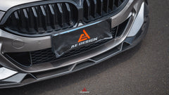BMW 8 Series M850i 840i (With M-Package Bumper) G14 G15 G16 2018 2019 2020 2021 2022 2023 2024 with Aftermarket Parts - AE Style?Front Canards Carbon Fiber from?ArmorExtend 