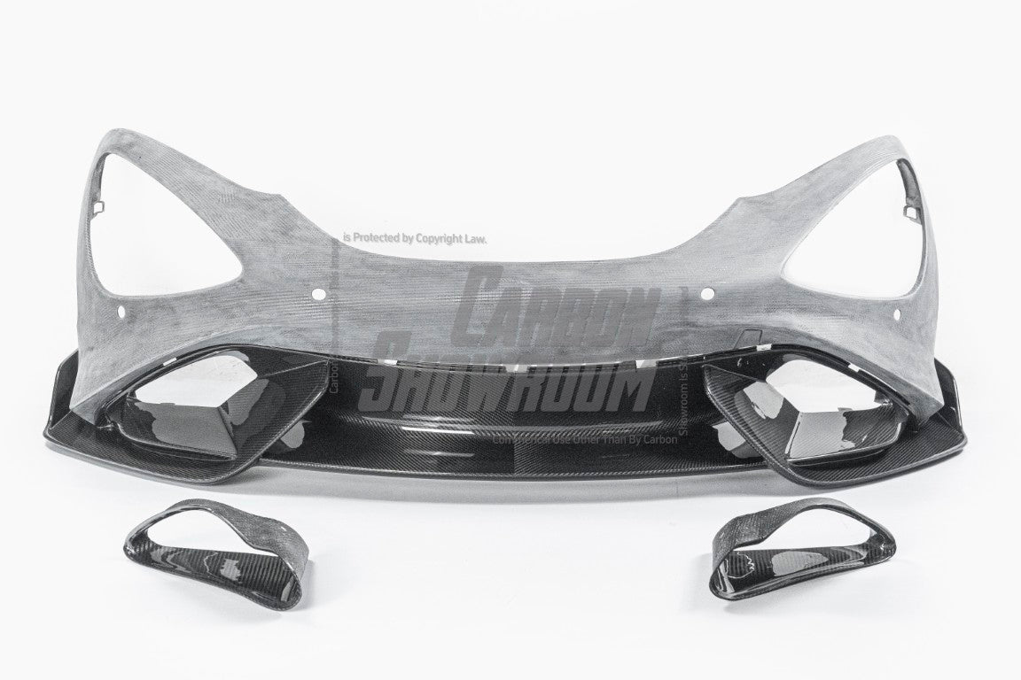 McLaren 720S 2018 2019 2020 2021 2022 2023 with Aftermarket Parts - 765LT?Front Bumper & Lip Conversion Kit Pre-preg Carbon Fiber / FRP?from Aero Republic