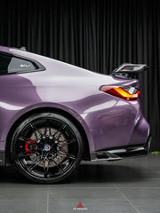 BMW M3 G80 G81 2021 2022 2023 2024 & M4 G82 G83 2021 2022 2023 2024 with Aftermarket Parts - AE V2 Style?Rear Diffuser & Canards Carbon Fiber from ?ArmorExtend