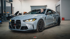 BMW M3 G80 G81 2021 2022 2023 2024 & M4 G82 G83 2021 2022 2023 2024 with Aftermarket Parts - AE Style Side Skirts Carbon Fiber?from ArmorExtend
