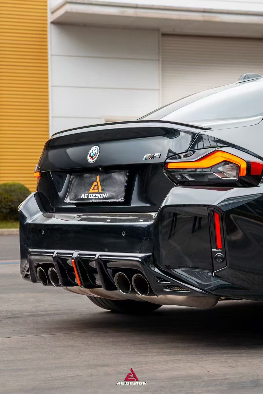 BMW M2C M2 G87 2023-ON with Aftermarket Parts - Rear Diffuser & Canards ABS from?ArmorExtend