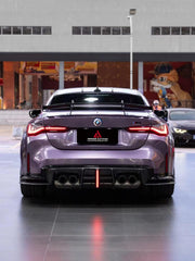 BMW M3 G80 G81 2021 2022 2023 2024 & M4 G82 G83 2021 2022 2023 2024 with Aftermarket Parts - AE V2 Style?Rear Diffuser & Canards Carbon Fiber from ?ArmorExtend