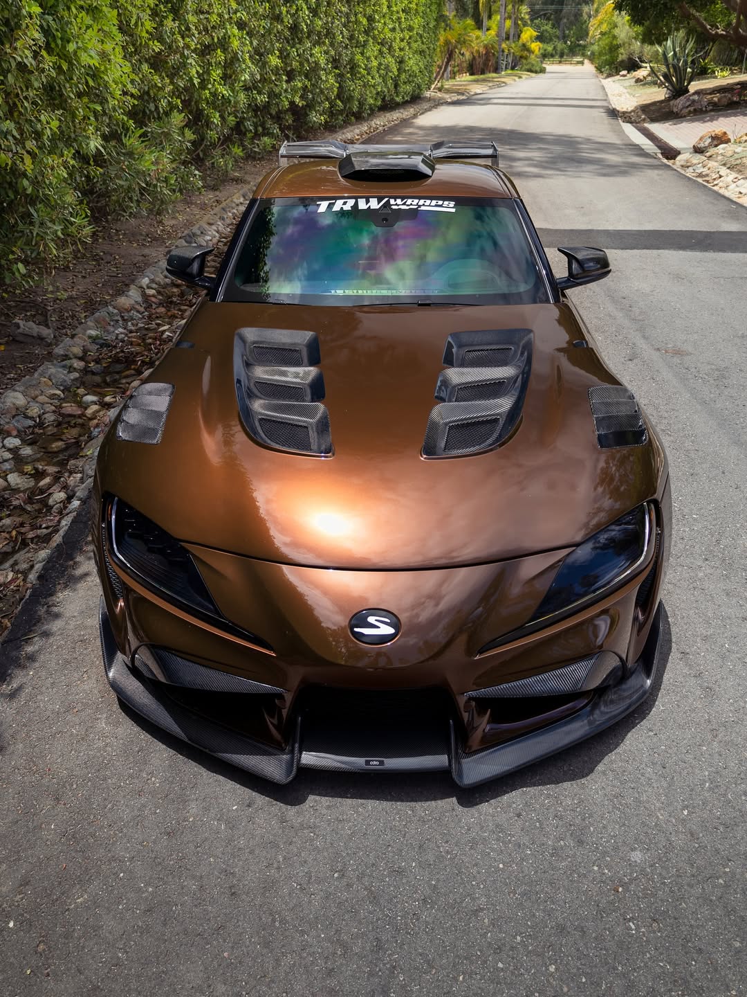Toyota Supra MK5 A90 A91 3.0 2.0 2020 2021 2022 2023 2024 with Aftermarket Parts - M Style Replacement Mirror Caps Pre-preg Carbon Fiber?from Aero Republic