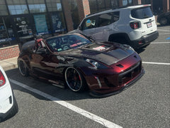 Nissan 370Z Sport Touring Base Fairlady Z Z34 Pre-Facelift 2009 2010 2011 & 370Z Sport Touring Base Fairlady Z Z34 Facelift 2012 2013 2014 2015 2016 2017 2018 2019 2020 & Nismo V1 2009 2010 2011 & Nismo V2 2012 2013 2014 2015 2016 2017 2018 2019 2020 with Aftermarket Parts - VRSA2 Style Side Skirts Carbon Fiber / FRP from EPR USA
