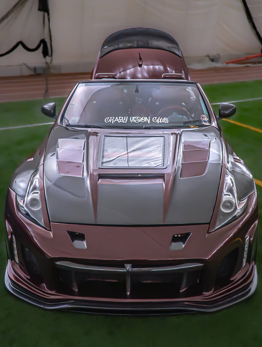 Nissan 370Z Sport Touring Base Fairlady Z Z34 Pre-Facelift 2009 2010 2011 &amp; 370Z Sport Touring Base Fairlady Z Z34 Facelift 2012 2013 2014 2015 2016 2017 2018 2019 2020 &amp; Nismo V1 2009 2010 2011 &amp; Nismo V2 2012 2013 2014 2015 2016 2017 2018 2019 2020 with Aftermarket Parts - VRSA2 Style Front Bumper &amp; Lip Carbon Fiber from EPR USA