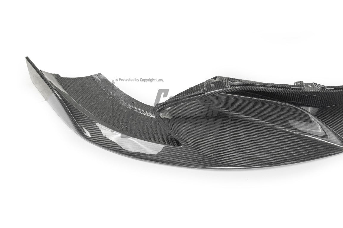 McLaren 720S 2018 2019 2020 2021 2022 2023 with Aftermarket Parts - RF Style Front Lip?Carbon Fiber?from Aero Republic