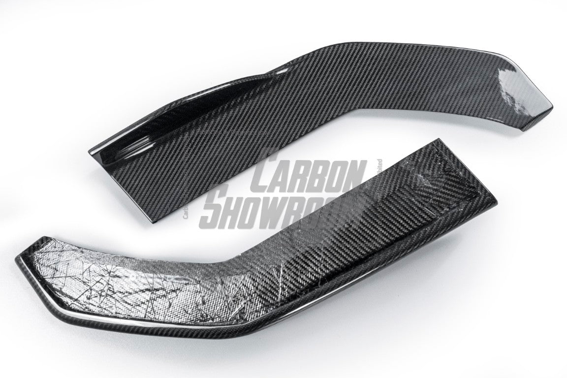 BMW M3/M3C G80/G81 2021 2022 2023 2024 & M4/M4C G82/G83 2021 2022 2023 2024 with Aftermarket Parts - V1 Style Rear Diffuser & Canards Pre-preg Carbon Fiber from TAKD Carbon