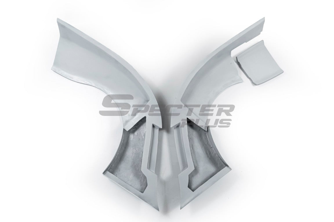 Nissan 350Z Nismo Performance Anniversary Grand Touring Base Fairlady Z Z33 2003 2004 2005 2006 2007 2008 2009 with Aftermarket Parts - Widebody Rear Quarter Panel Flares FRP / Carbon Fiber from SPECTER PLUS