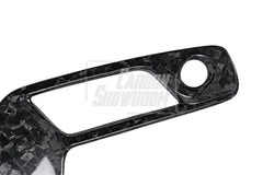 BMW 3 Series 330i (with M-package bumper, does not fit base model) M340i G20 LCI 2023 2024 with Aftermarket Parts - Front Bumper Upper Valences Pre-preg Carbon Fiber from TAKD Carbon
