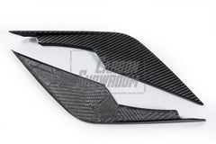 BMW M3 / M3C G80/G81 2021 2022 2023 2024 & M4 / M4C G82/G83 2021 2022 2023 2024 with Aftermarket Parts - Front Canards Pre-preg Carbon Fiber from TAKD Carbon