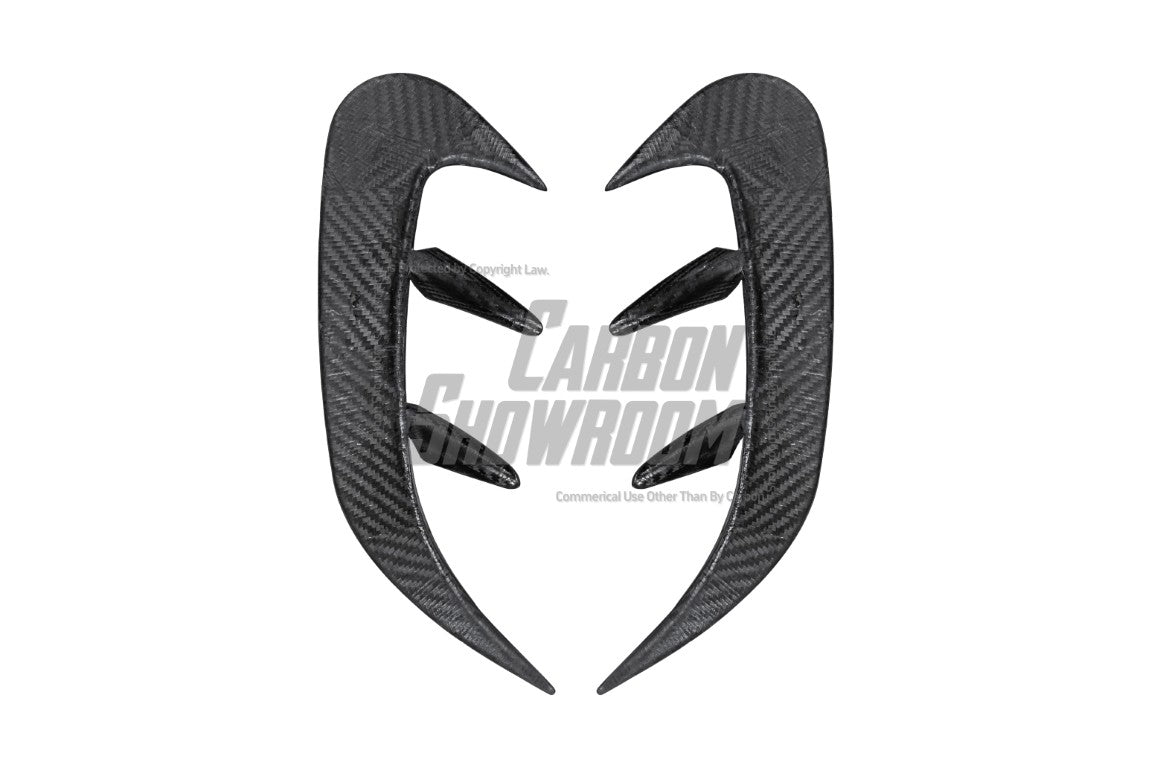 Mercedes Benz A-Class A45 A35 A220 W177 2019-ON with Aftermarket Parts - Rear Bumper Canards Pre-preg Carbon Fiber from TAKD Carbon