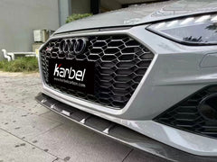 Audi RS4 B9.5 2020 2021 2022 2023 2024 with Aftermarket Parts - Front Lip Pre-preg Carbon Fiber from Karbel Carbon