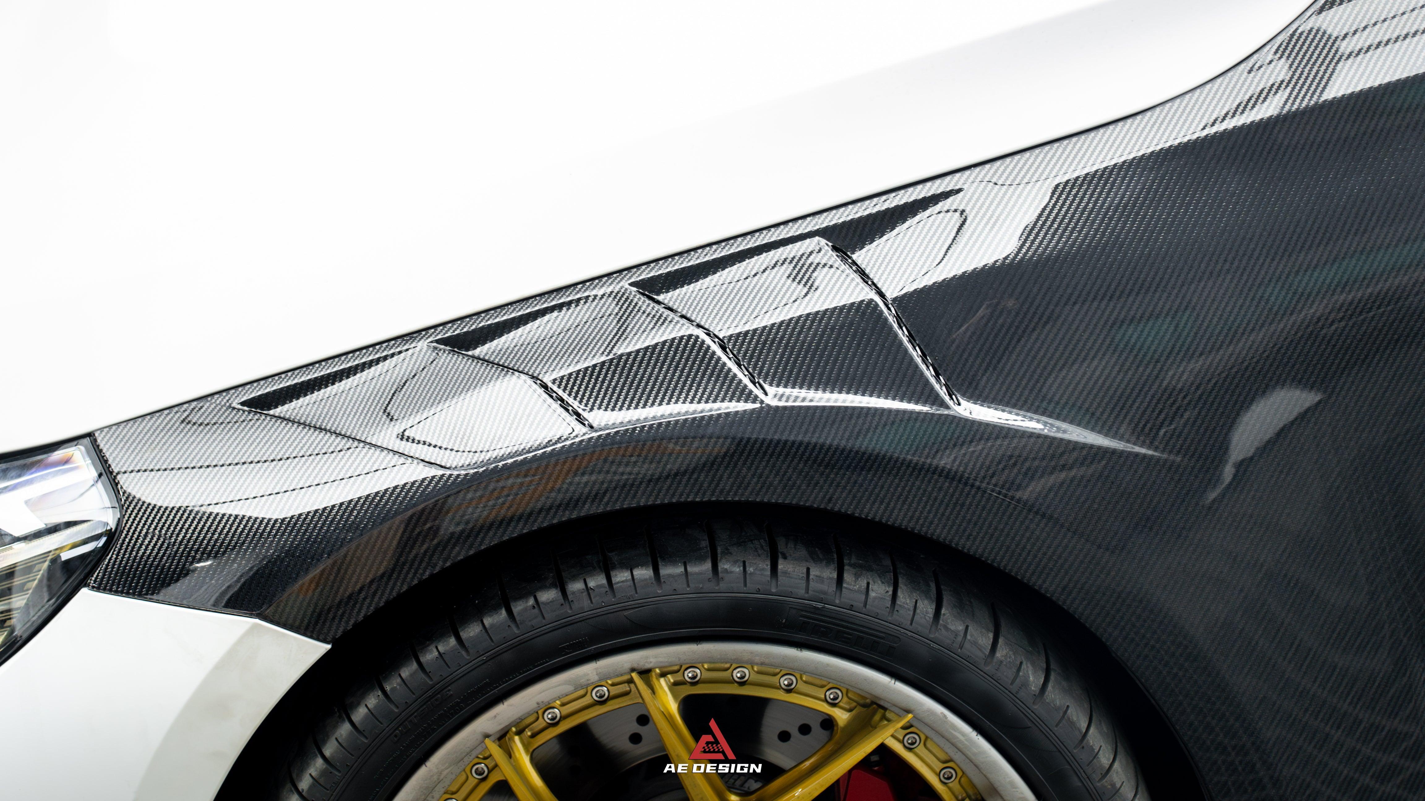 BMW M2 & M2C G87 2023 2024?with Aftermarket Parts - AE Style Front Fenders Carbon Fiber from ArmorExtend