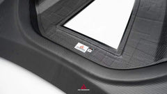BMW M2 M2CS G87 2023-ON & 2 Series 230i M240i G42 2022-ON with Aftermarket Parts - ART Vented Transparent Glass V2 Style Hood Bonnet Double-sided Dry Pre-preg Carbon Fiber from ArmorExtend