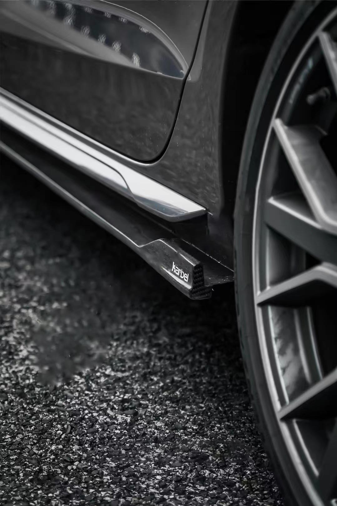 Karbel Carbon Dry Carbon Fiber Side Skirts for Audi S4 & A4 S Line 2017-ON B9 B9.5