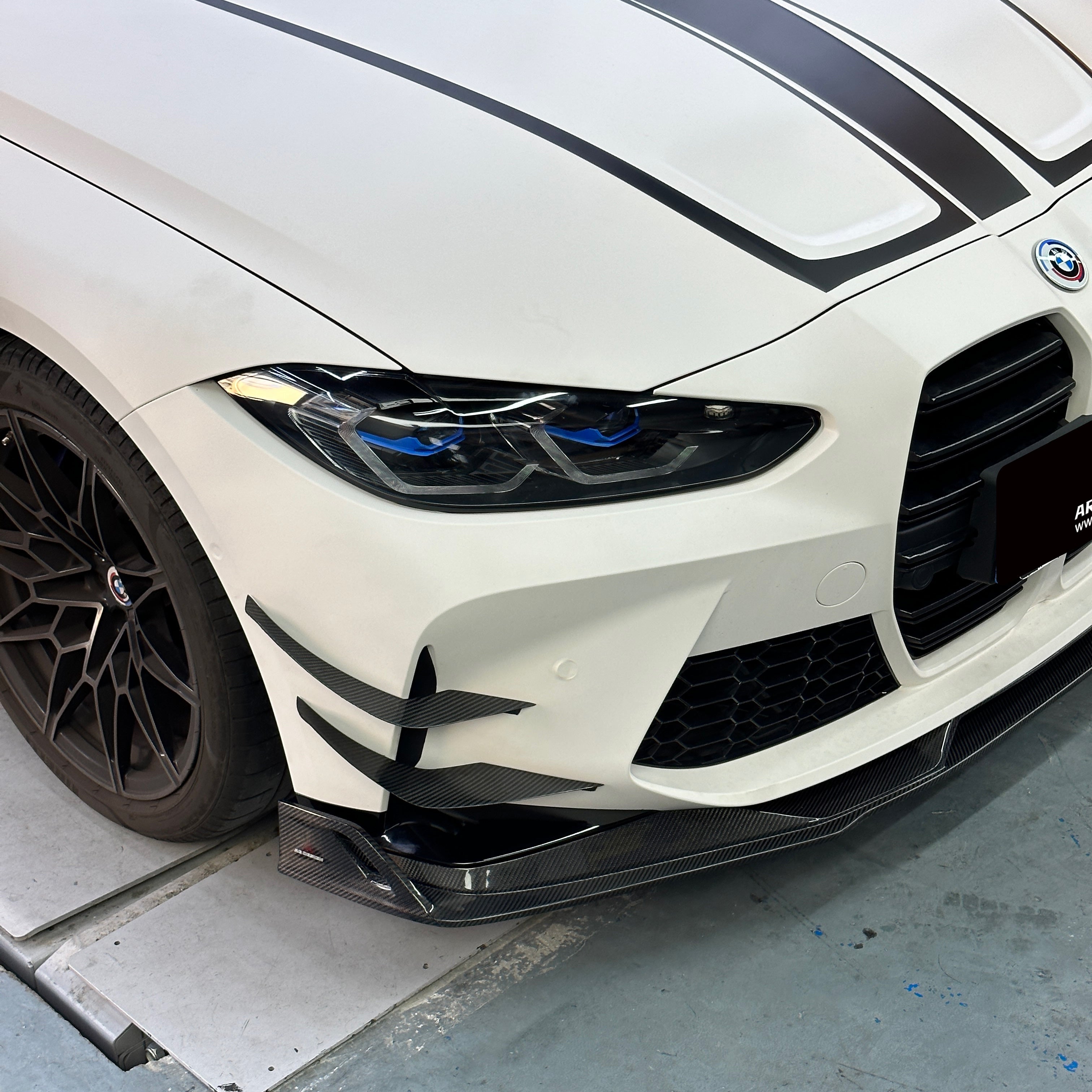 BMW M3 G80 G81 2021-ON & M4 G82 G83 2021-ON?with Aftermarket Parts - AE V1 Style Carbon Fiber Front Lip?from ArmorExtend