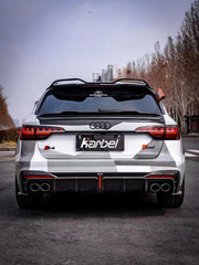 Karbel Carbon Dry Carbon Fiber Rear Diffuser Ver.1 with Brake Light for Audi S4 2020-ON B9.5