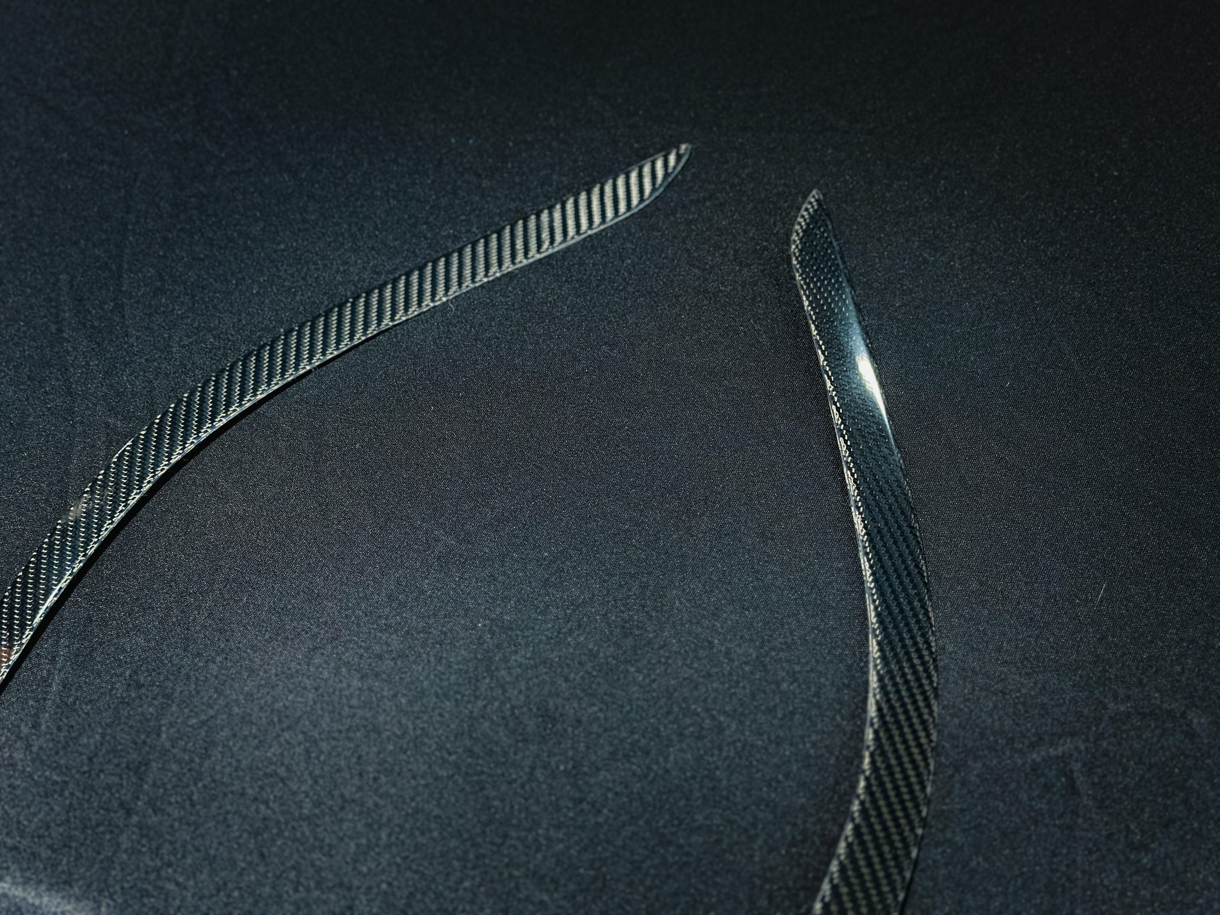 Tesla Model 3 Highland Long Range RWD 2024-ON with Aftermarket Parts - Front Intake Vents Trim Carbon Fiber from CMST Tuning