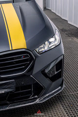 BMW X5M X5MC F95 & X6M X6MC F96 2024-ON (LCI) With Aftermarket Parts - AE Style Front Lip Carbon Fiber?from ArmorExtend