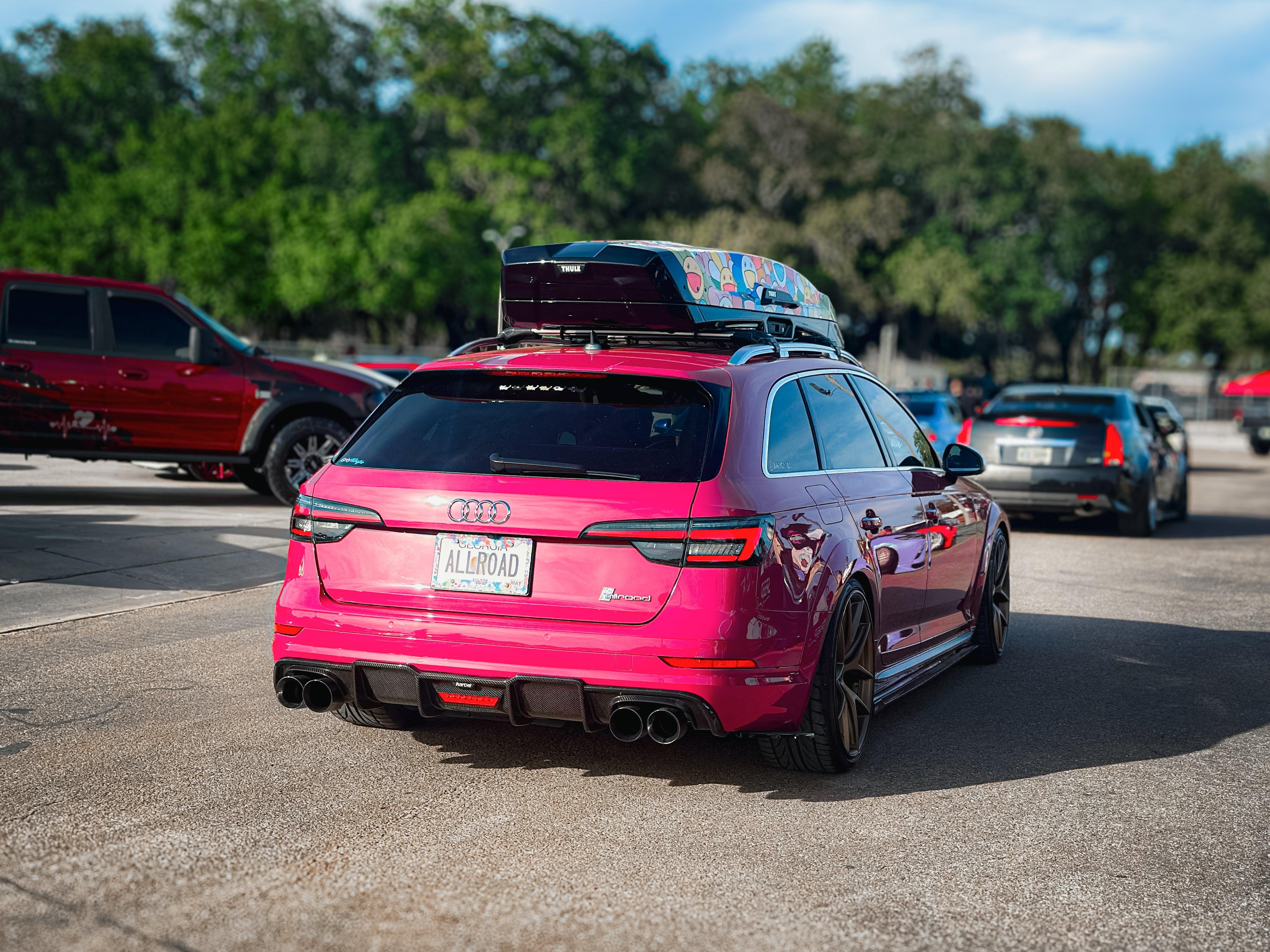 Audi A4 allroad B9 2017 2018 2019 with Aftermarket Parts - Rear Diffuser Pre-preg Carbon Fiber from Karbel Carbon