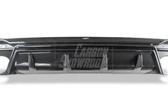 Audi S4 / A4 (With S-line Bumper) B9.5 2020-ON with Aftermarket Parts - With & Without Light Rear Diffuser Pre-preg Carbon Fiber from BCTXE Tuning