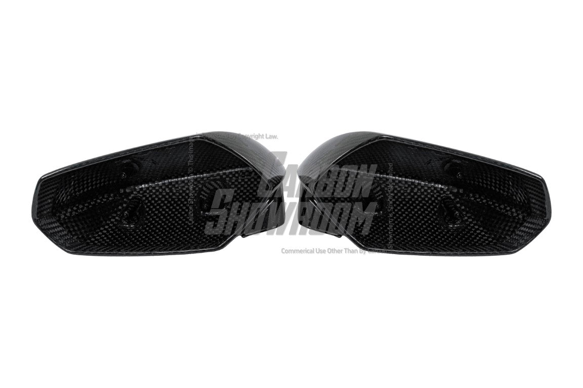 Lamborghini Aventador LP700 LP720 LP750 SVJ SV with Aftermarket Parts - OEM Upgrade Mirror Caps Pre-preg Carbon Fiber from Aero Republic