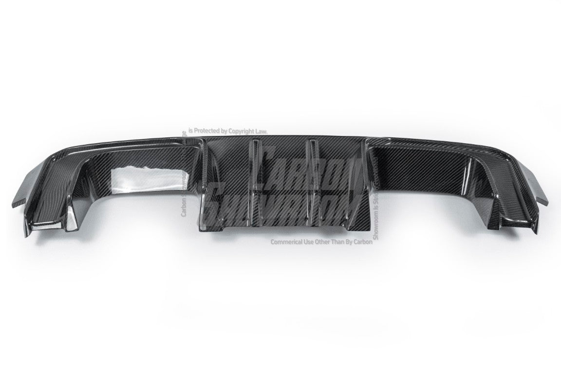 BMW M3/M3C G80/G81 2021 2022 2023 2024 & M4/M4C G82/G83 2021 2022 2023 2024 with Aftermarket Parts - V1 Style Rear Diffuser & Canards Pre-preg Carbon Fiber from TAKD Carbon