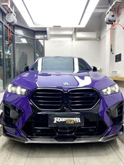 BMW X5M X5MC F95 & X6M X6MC F96 2024-ON (LCI) With Aftermarket Parts - AE Style Front Lip Carbon Fiber?from ArmorExtend
