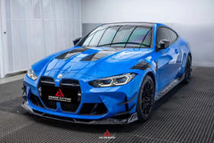 BMW M3 G80 G81 2021 2022 2023 2024 & M4 G82 G83 2021 2022 2023 2024 with Aftermarket Parts - AE Style Side Skirts Carbon Fiber?from ArmorExtend